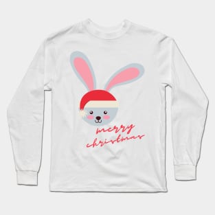 Cute christmas rabbit Long Sleeve T-Shirt